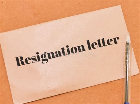 I Resign Written In French On A Post It Stock Photo Image Of Piece