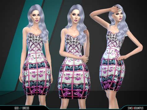 The Sims Resource Geo Dress By Sims 4 Krampus Sims 4 Downloads