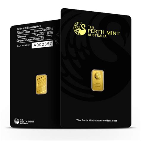1 Gram Gold Bar New In Assay Perth Mint Provident Metals