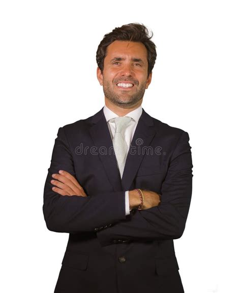 Handsome Happy Man In Suit Posing For Company Corporate Business