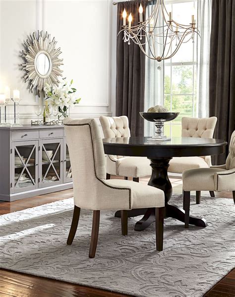 Candlesticks make a classic addition to any dining room, and if yours are particularly pretty, let them serve as your centerpiece. Round Dining Room Tables Decoration Ideas | Round dining ...