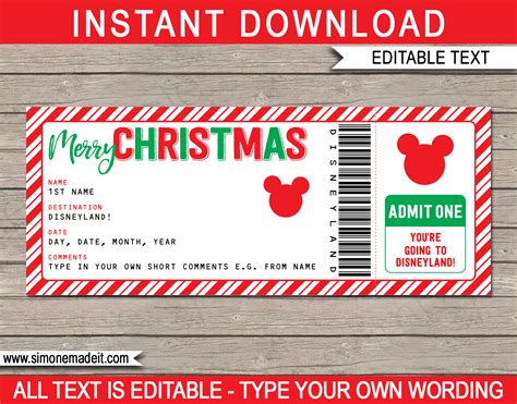 surprise trip to disneyland disney worldgift tickets