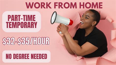 Great Pay Part-Time Work at Home | $32-$35/HR | Make Extra Income