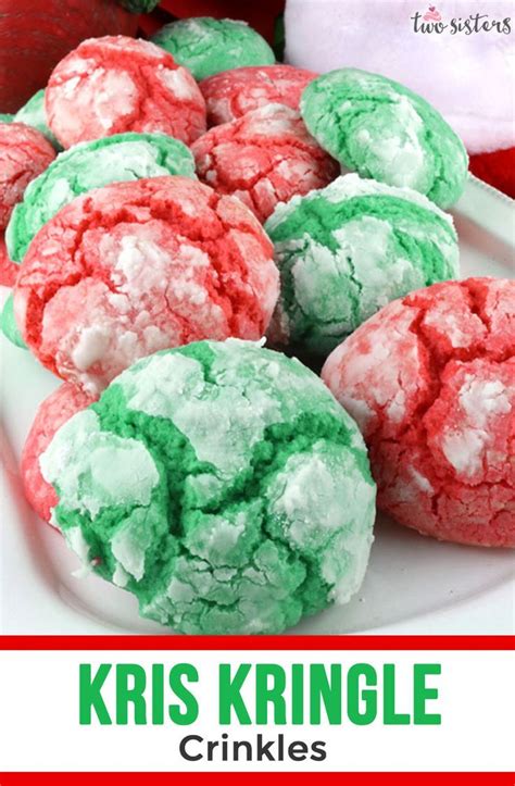 Kris kringle cookies creative homemaking. Kris Kringle Crinkles | Recipe | Crinkle cookies recipe, Easy holiday cookies, Simple holiday ...