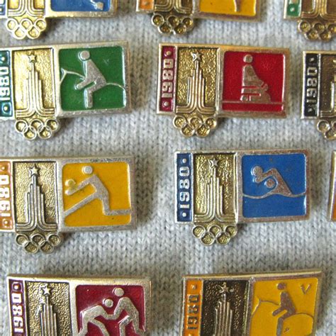 22nd Olympic Games Pins Sports Collectible Summer Olympic Etsy