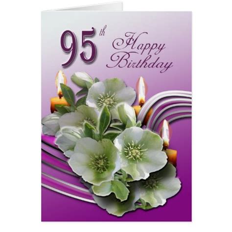 Explore stationery cards designed by thousands of independent artists worldwide. Hellebores 95th Birthday Wishes Greeting Card | Zazzle