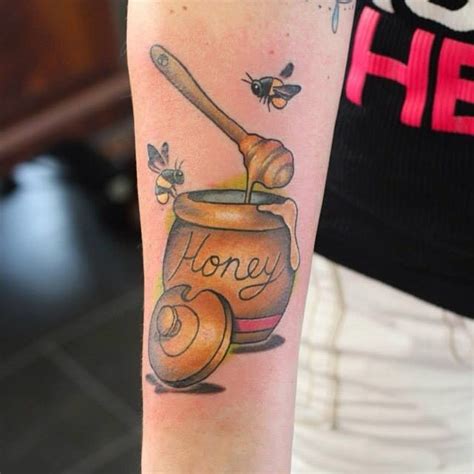 Small Honey Jar Tattoo Finelineartdrawingsnature