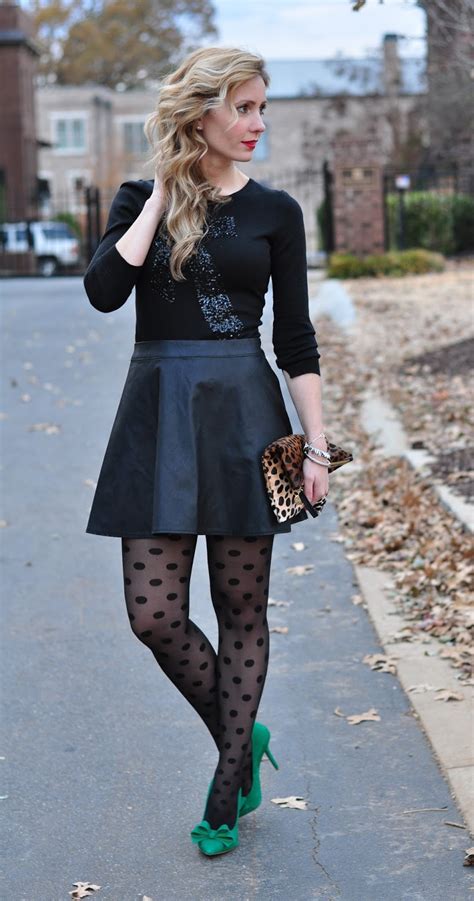 Spotted Tights Style Inspiration Fashionmylegs The Tights And