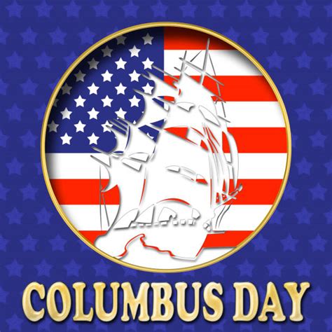 Usa Holiday Happy Columbus Day Decorations Stock Photos Pictures
