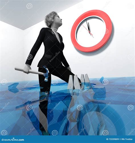 Breaking The Glass Ceiling Feminist Poster Or Banner Design Stock Illustration Cartoondealer