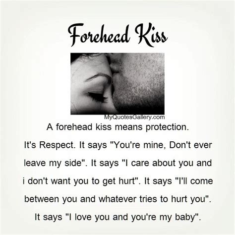 Forehead Kiss Means Would Be Nice To Believe This But Reality Is