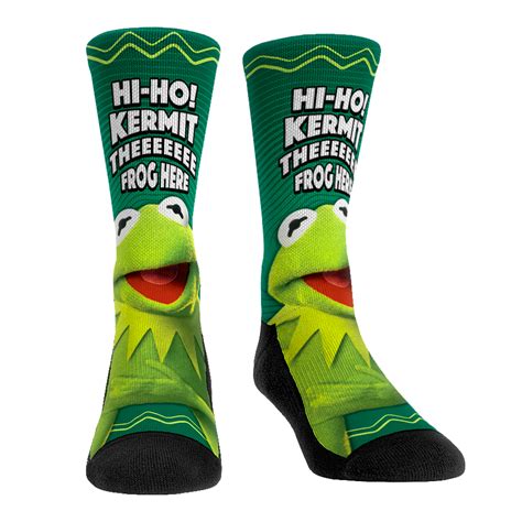 Kermit The Frog Socks Hi Ho The Muppets Socks Rock Em Socks