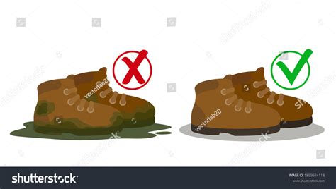 Dirty Shoes Prohibited Only Clean Shoes Stock Vector Royalty Free
