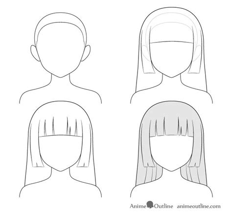 Straight hair is the easiest texture to achieve. Pin de Sora Rui em Drawing | Cabelo de anime, Esboço de cabelo, Desenho de cabelo