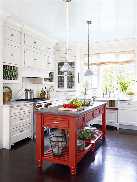 Rooms red black and white kitchen 7 red kitchen design ideas pictures and inspiration : White Cottage Kitchen Ideas