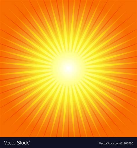 Sunburst Yellow Orange Ray Background Royalty Free Vector