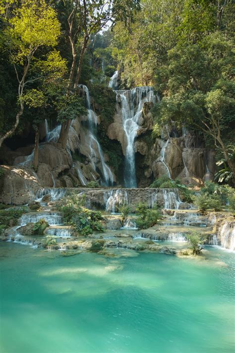 Kuang Si Falls Laos Oc 4000x6000 Nature Photography Landscape