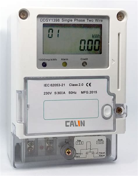 Ic Card Electricity Prepaid Meter Class 1s Accuracy Single Phase Power