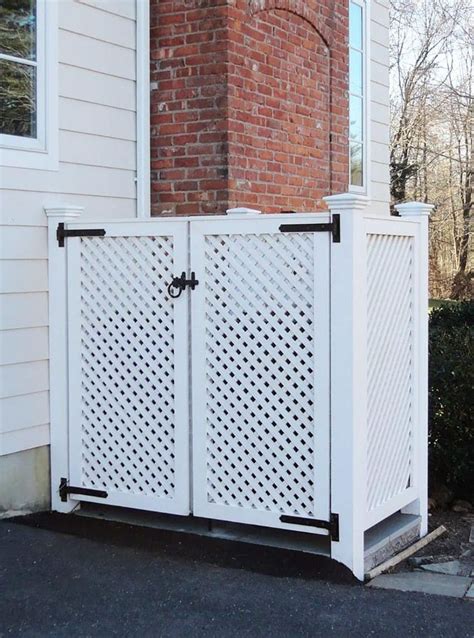 West Hartford Fence Company Outdoor Trash Cans Trash Can Storage