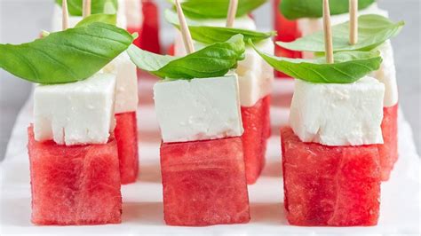 Watermelon Feta Skewers Recipe