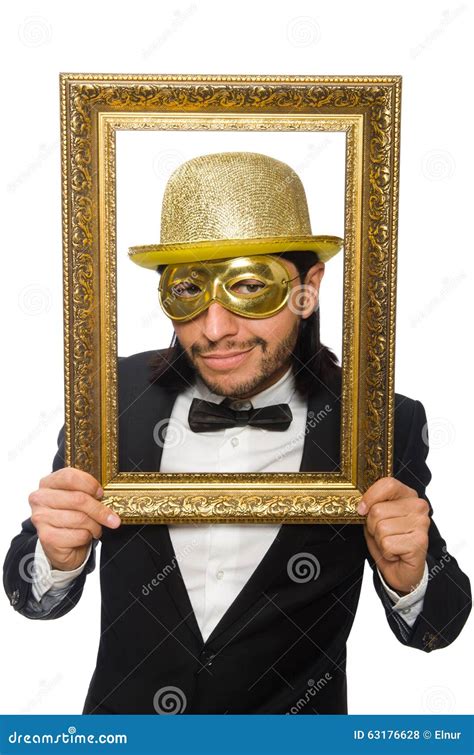 Picture Frame And Funny Face Stock Photography 1360964