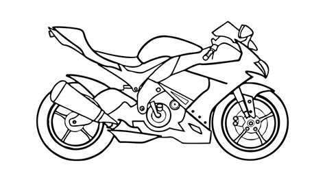Motorrad Zeichnen Einfach Malvorlagen Gratis
