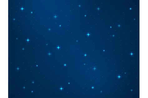 Cartoon Space Background Stars Cosmos Night Starry Sky