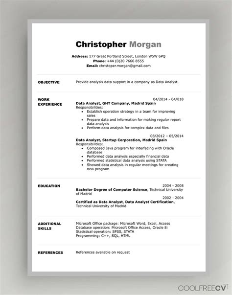 ✅ available for free download. Cv Format With Photo In Ms Word - Resume format