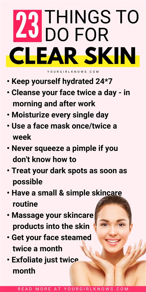 23 clear skin tips that actually work how to get clear skin yourgirlknows clear skin skin