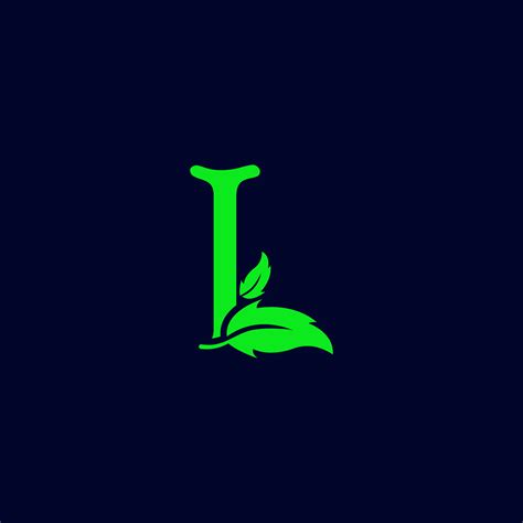 Letter L Leaf Nature Eco Green Logo Template Vector Isolated 616486