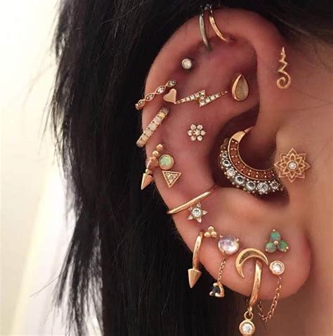 Different types of piercings ear. Different Types of Ear Piercings - Pierced