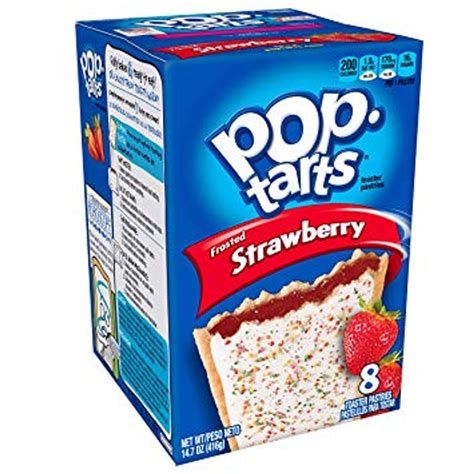 Pop Tarts Frosted Strawberry 8 Pack Net 384g Usa Candy Factory