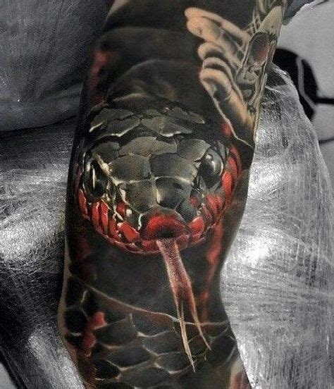 50 3d Snake Tattoo Designs For Men Reptile Ink Ideas Schwarze