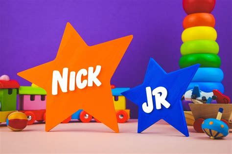 Nick Jr Stars Logo 3d Printed Logo Kids Toy Etsy