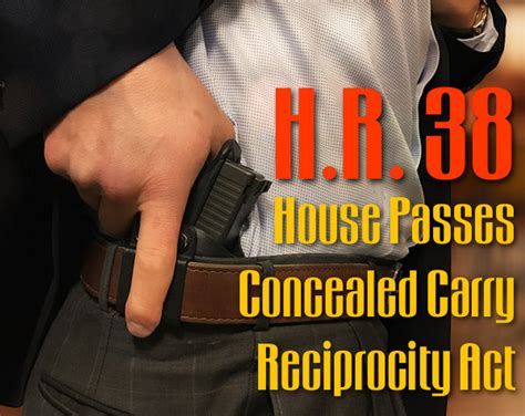 House Of Representatives Passes Concealed Carry Reciprocity Act Daily
