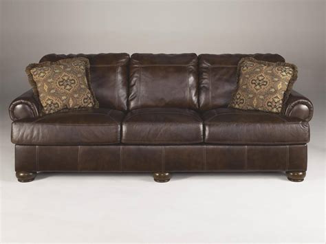 Buy Ashley Axiom Sofa And Loveseat Set 2 Pcs In Walnut Leather Online