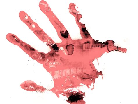 Handprint Clipart Blood Bloody Handprint Png Transparent Png Large Images
