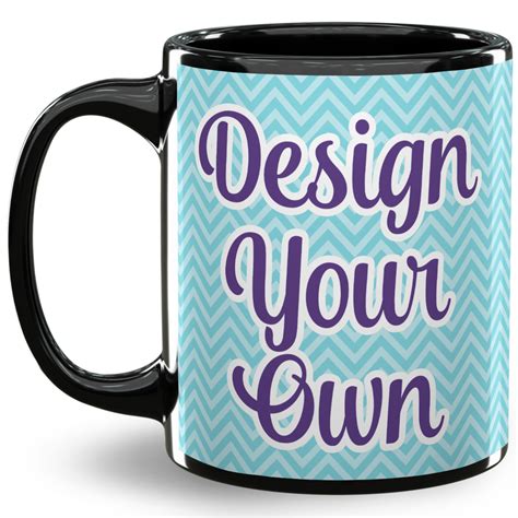 Design Your Own 11 Oz Coffee Mug Black Youcustomizeit
