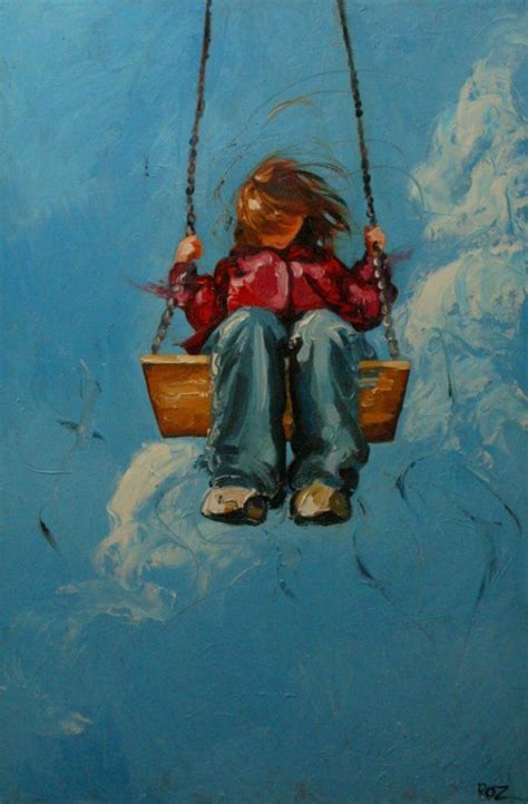 Print Of Swing4 16x24 From Oil Painting By Roz Etsy Swing Painting