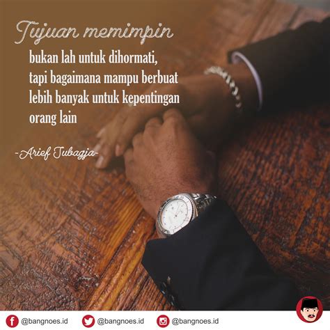 Bang_noes on Twitter: ""Tujuan memimpin bukan lah untuk dihormati, tapi