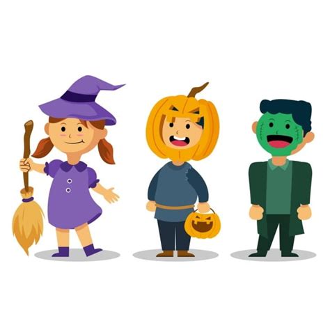 Kids Halloween Costume Clipart