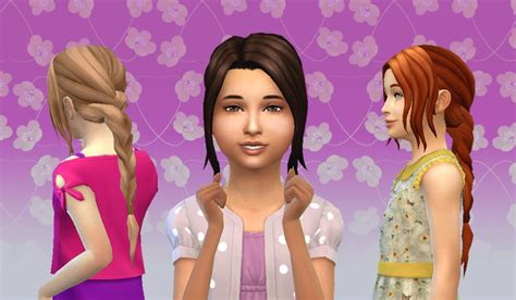 Mystufforigin Simplicity Hair For Girls • Sims 4 Hairs Sims 4 Cc