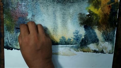 Watercolour Landscape Painting Demonstration Art Explain Youtube