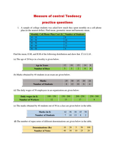 Write fractions in lowest terms. 3 4 Worksheet for loacation and dispersion ...