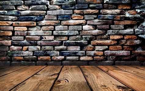 Walls Bricks Wood Wooden Surface Worms Eye View