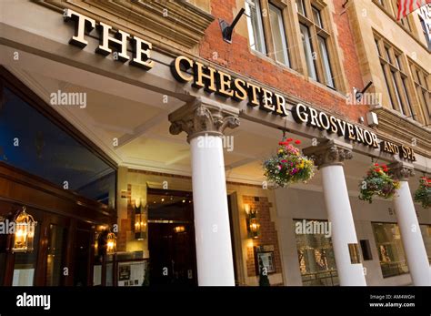 Close Up Of The Entrance To The Chester Grosvenor And Spa Hotel