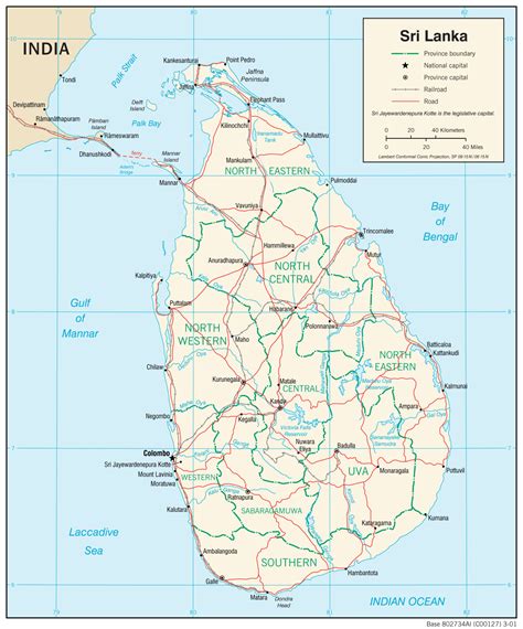 Transportation Map Of Sri Lanka Countryreport