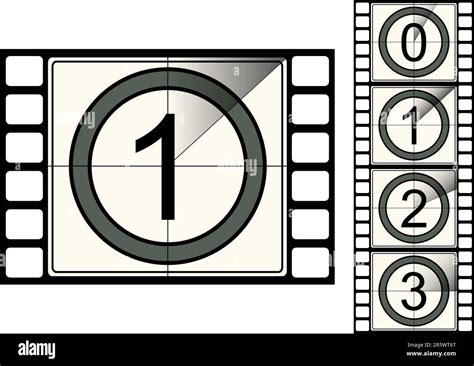 Film Strip Countdown Vector Stock Vector Image And Art Alamy