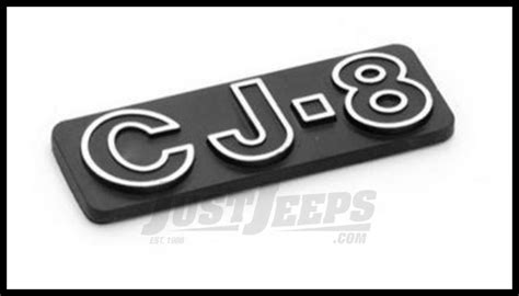 Just Jeeps Omix Ada Jeep Cj8 Emblem Stick On Officially Licensed Oe For