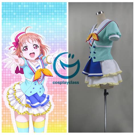 LoveLive Sunshine Aqours Takami Chika Love Live Cosplay Costume CosplayClass